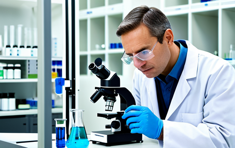 **

"A professional Environmental Technician in a fully clothed lab coat, analyzing a water sample in a modern laboratory with sophisticated equipment. Background includes beakers, microscopes, and analytical instruments. Safe for work, appropriate content, fully clothed, perfect anatomy, natural proportions, professional photography, high quality. The technician is focused and diligent, representing accurate scientific analysis, modest and professional. Family-friendly."

**
