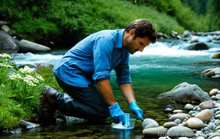 수질환경산업기사 자격증의 활용 사례 - **Prompt:** "A dedicated environmental engineer, appearing to be in their late 20s or early 30s, wit...