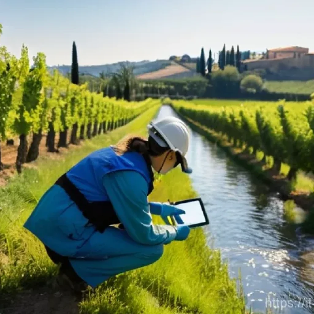 수질환경 분야 직업 만족도 - **"A vibrant, dynamic scene showcasing diverse Italian environmental professionals diligently workin...