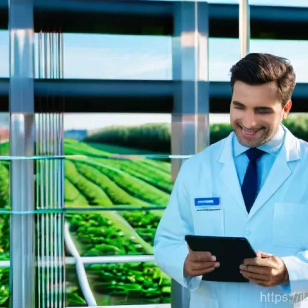 수질환경 관리 사례 연구 - **Prompt:** A vibrant, futuristic advanced water purification plant in Lombardy, Italy. The facility...