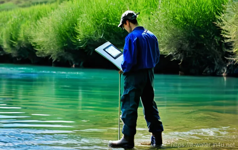 수질환경 실기시험 기기 사용법 - **Prompt 1: Precision pH Calibration in a Modern Italian Lab**
    "A highly focused Italian male or...