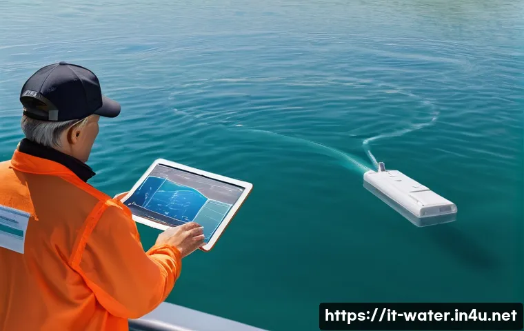 수질환경 분야 실무에서 주의할 점 - **Prompt:** A group of diverse, professional water quality engineers and scientists, both male and f...